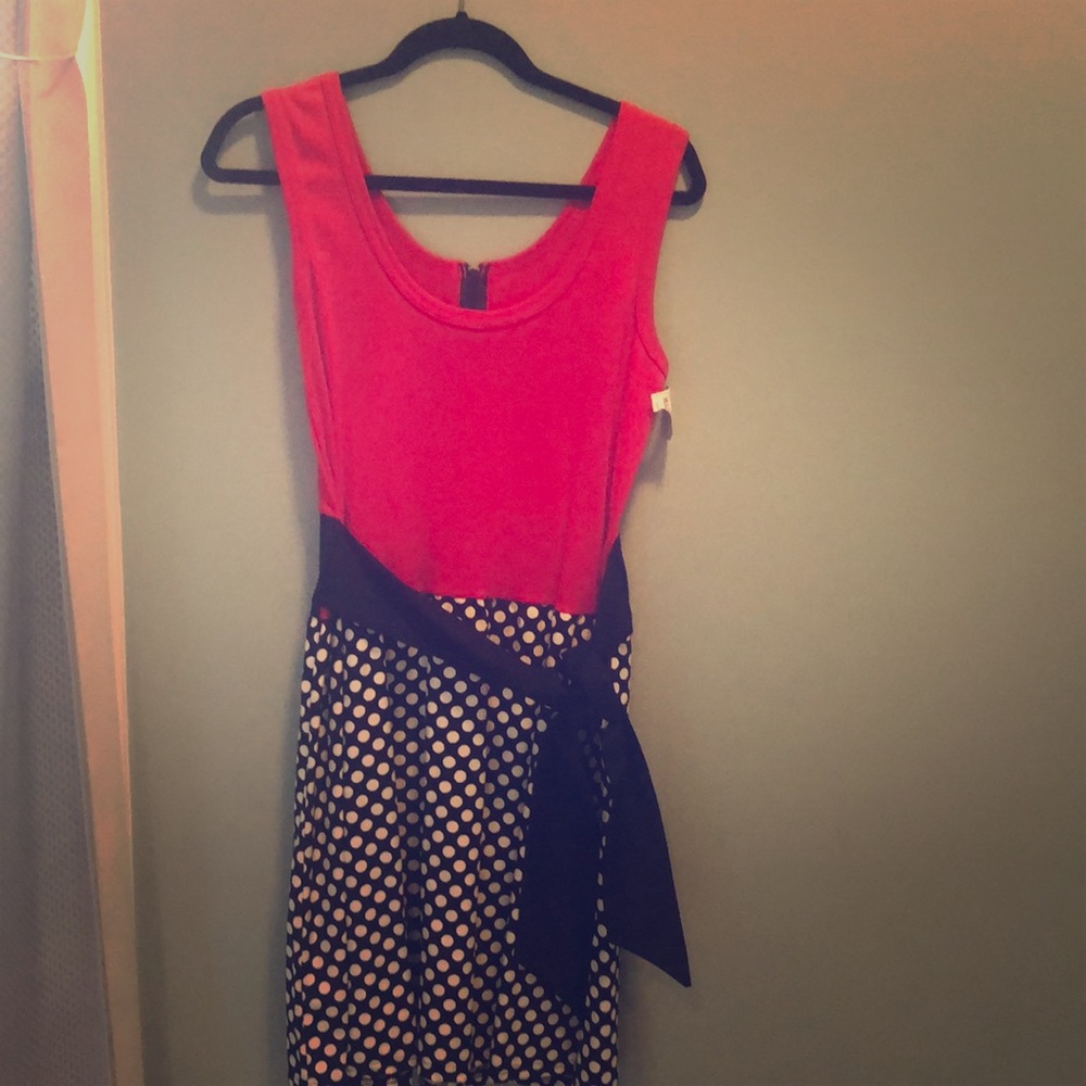 Black and red dress